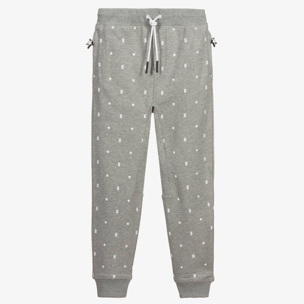 Burberry - Teen Grey Logo Joggers | Childrensalon