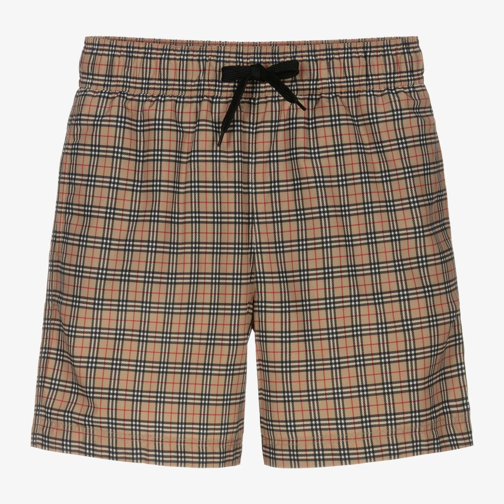 Burberry - Teen Badeshorts mit Mikrokaros | Childrensalon