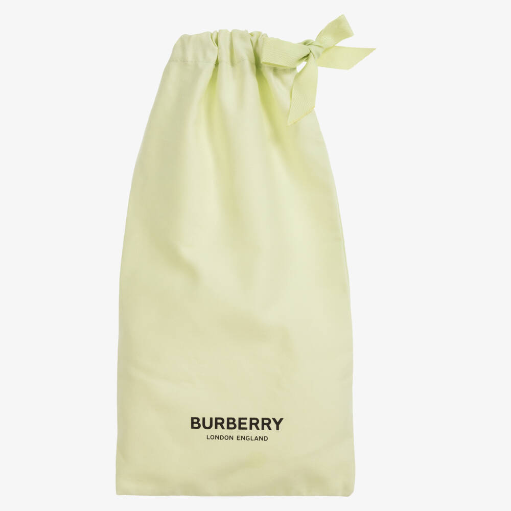 Burberry-Teen Monogrammed Beige Jelly Sandals | Childrensalon Outlet