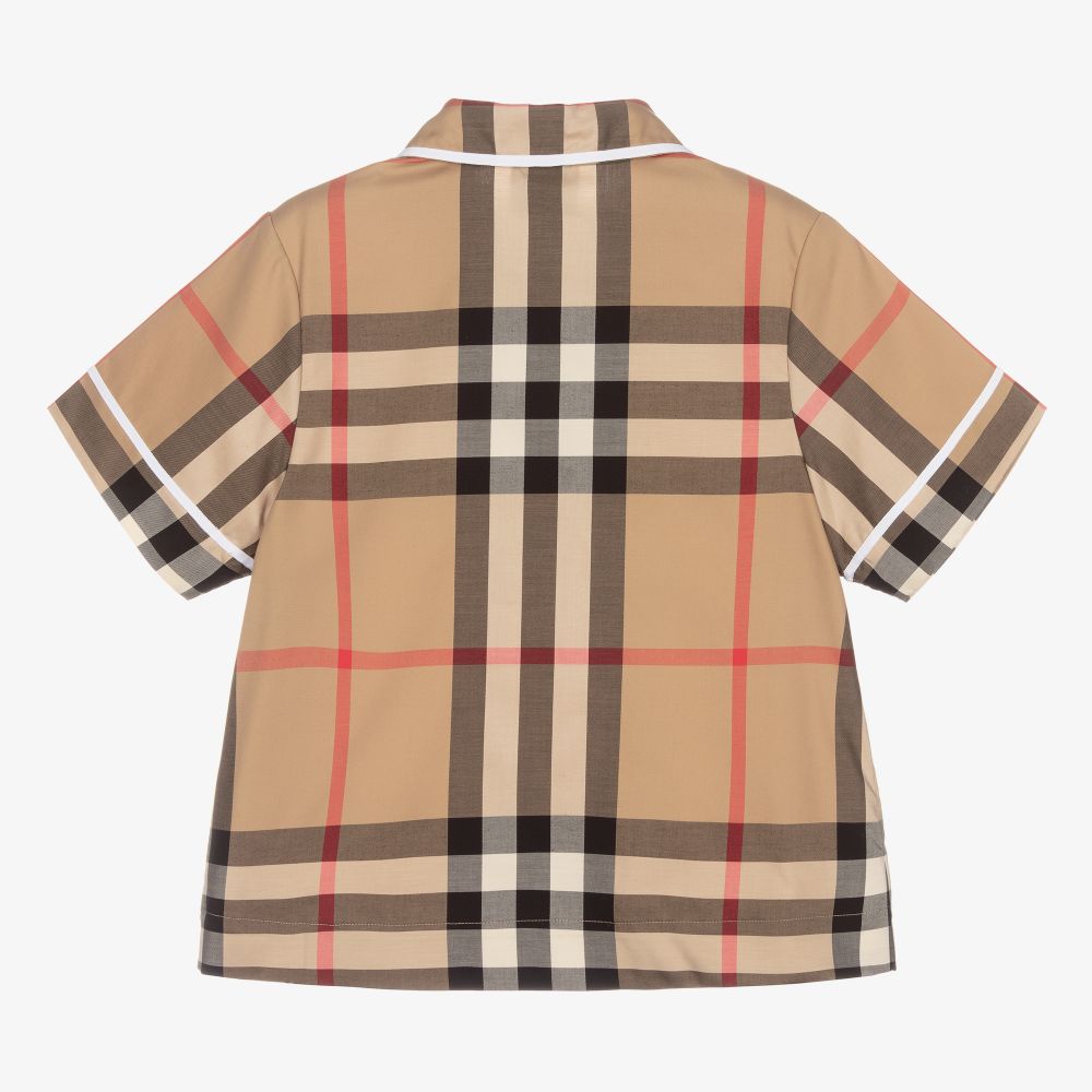 Burberry infant check shirt on sale
