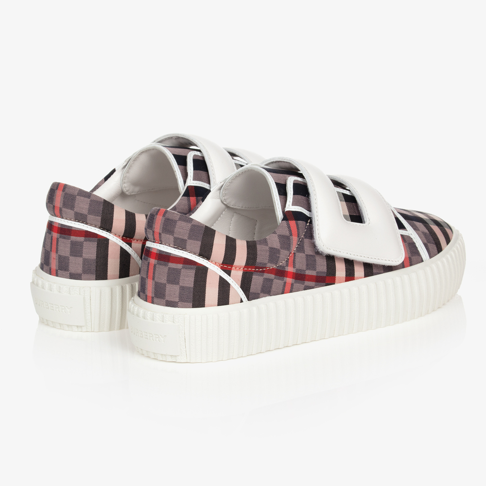 Kids burberry hot sale trainers