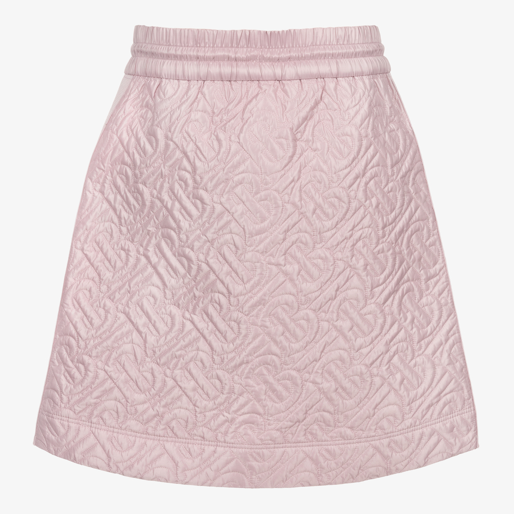 Pink quilted skirt deals