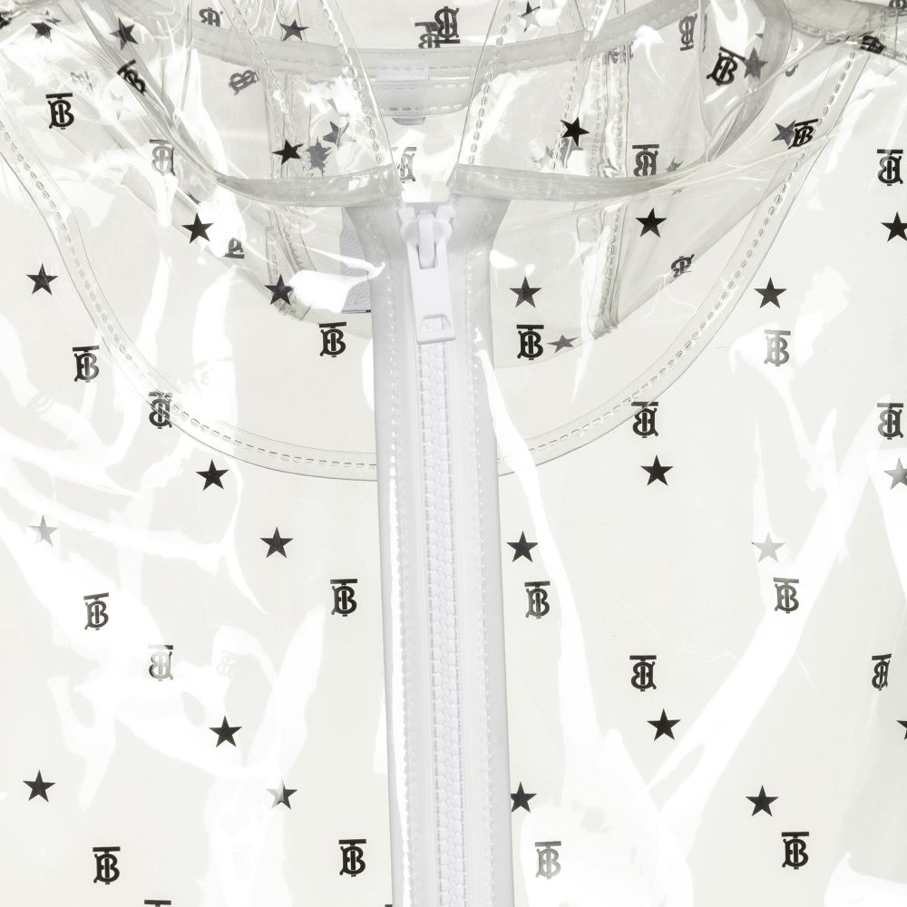 Burberry Teen Transparent Logo Raincoat Childrensalon Outlet