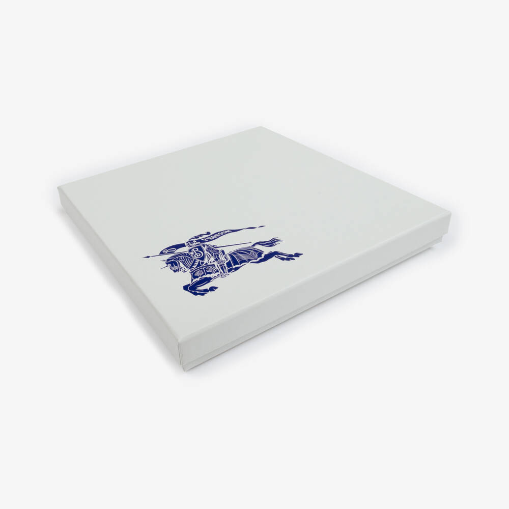 Burberry-White & Checked Cotton Bibs (2 Pack) | Childrensalon Outlet