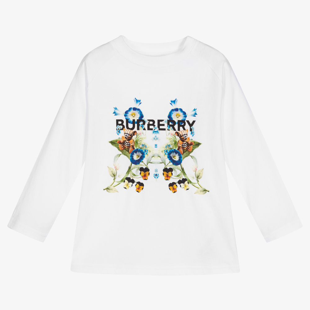 burberry white long sleeve
