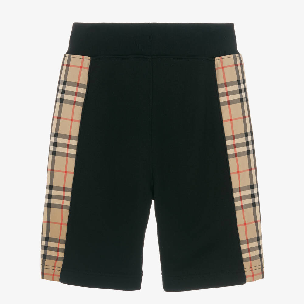 Burberry-شورت قطني بنقشة مربعات للفتيان | Childrensalon Outlet