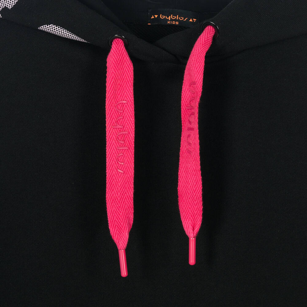 Burberry-Black Hooded Sweatshirt Dress | Childrensalon Outlet