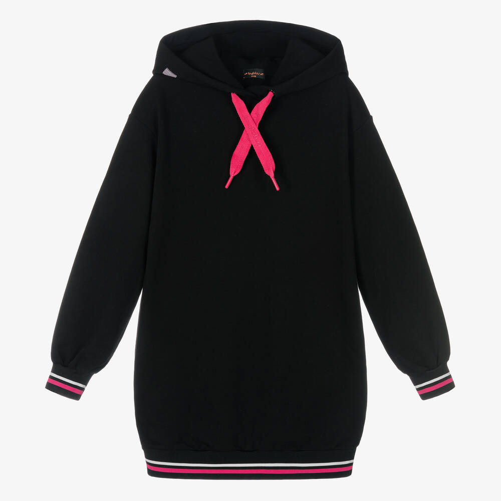 Black hooded sweatshirt dress shop