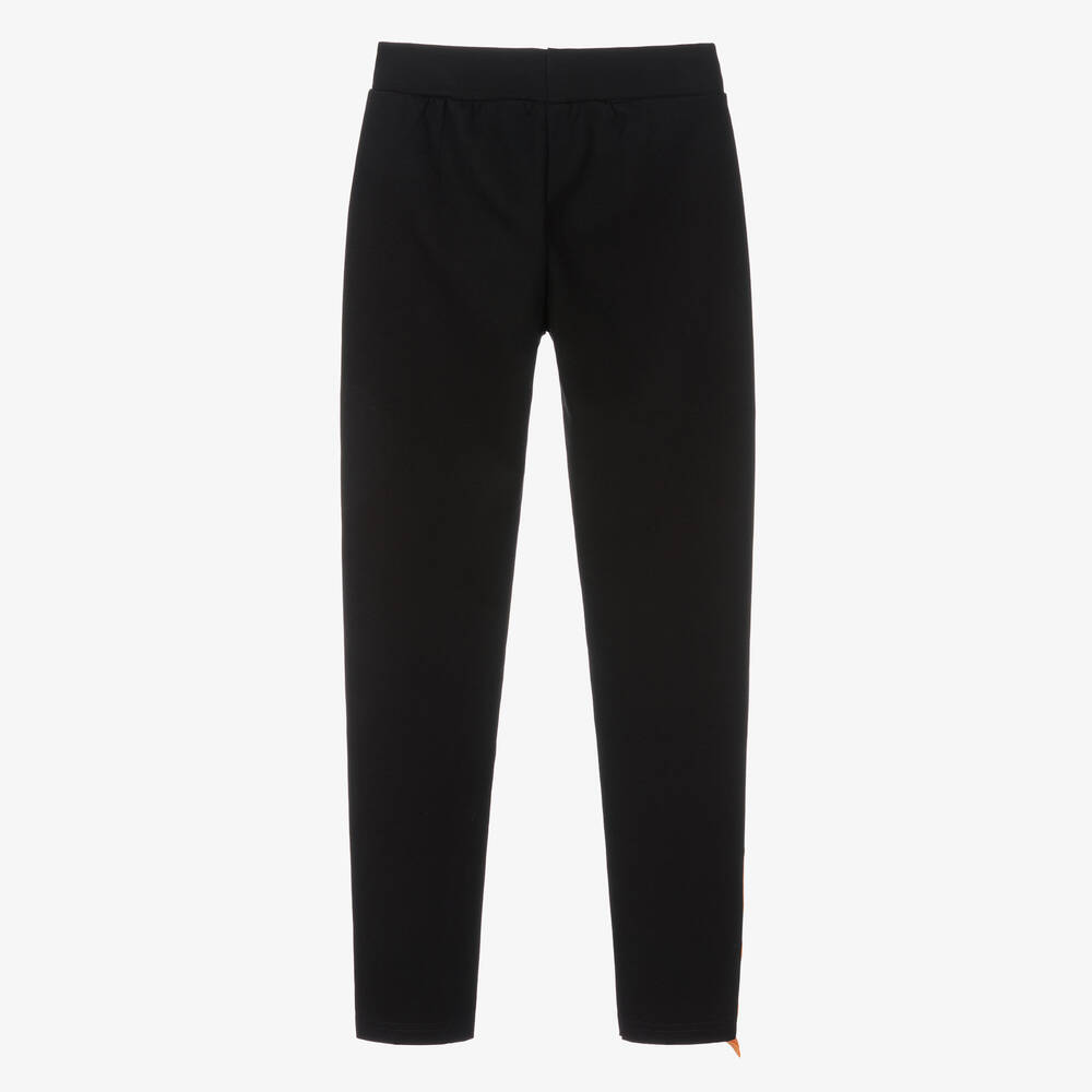 Byblos-Girls Black Cotton Leggings | Childrensalon Outlet