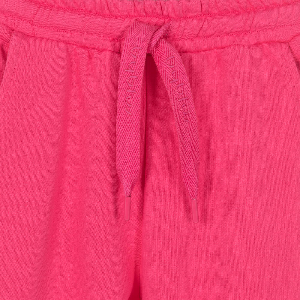Byblos - Girls Pink Cotton Joggers | Childrensalon Outlet