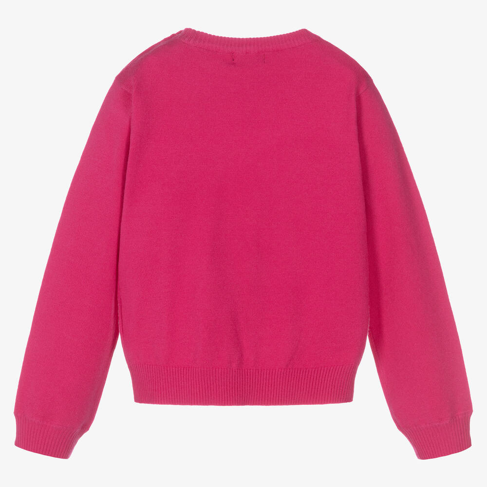 Pink logo sweater top