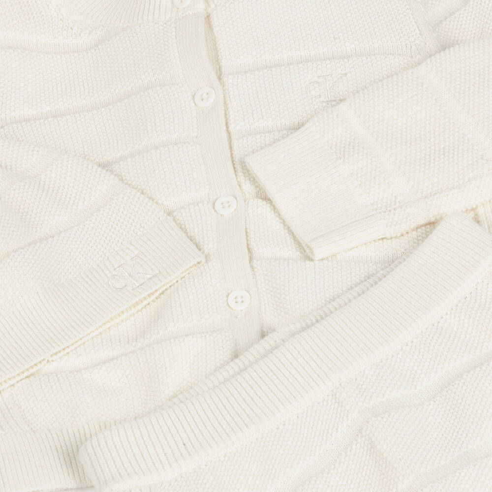 Calvin Klein-Baby Boys Ivory Knit Set | Childrensalon Outlet