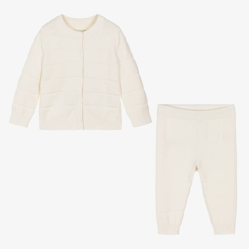 Calvin Klein-Baby Boys Ivory Knit Set | Childrensalon Outlet