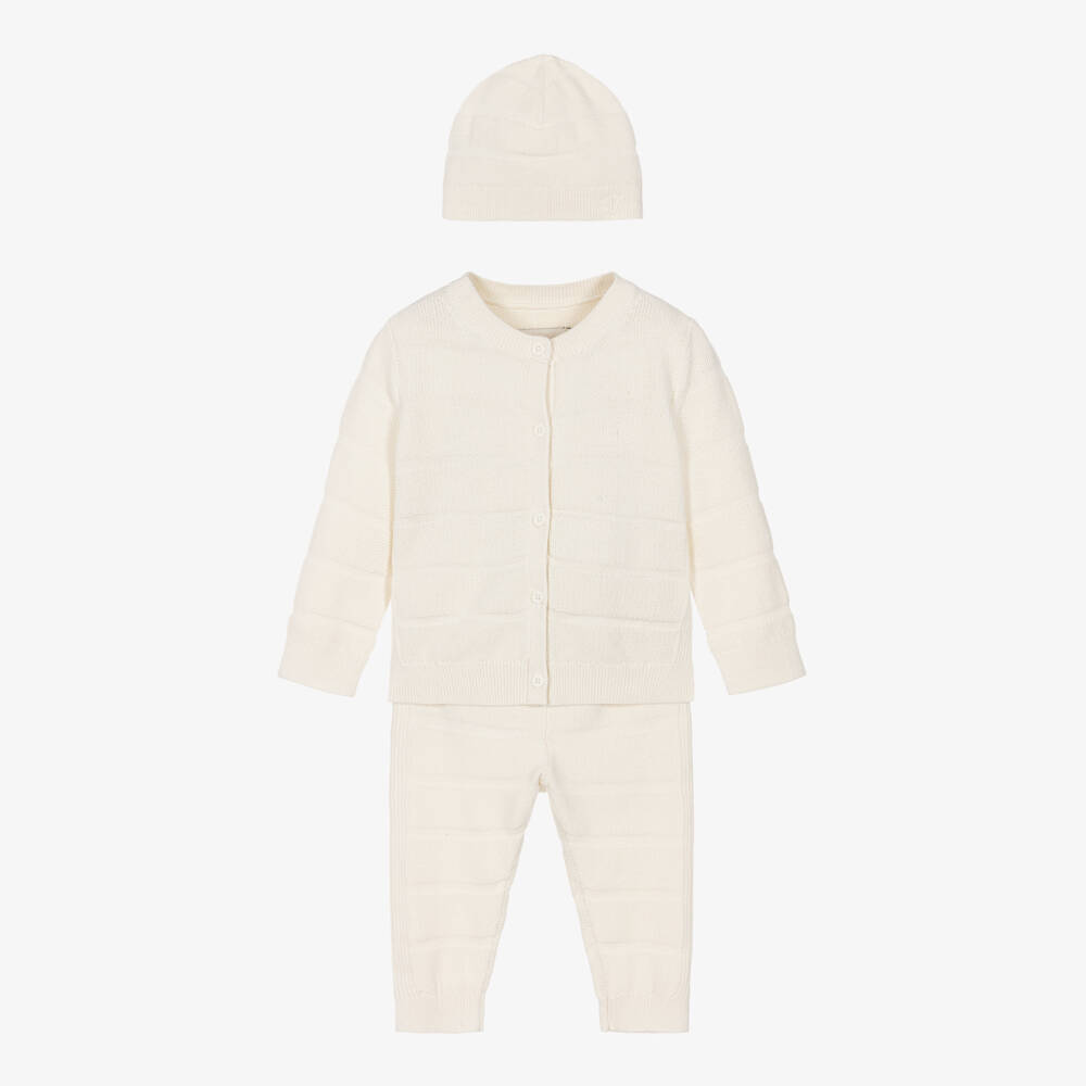 Calvin Klein-Baby Boys Ivory Knit Set | Childrensalon Outlet