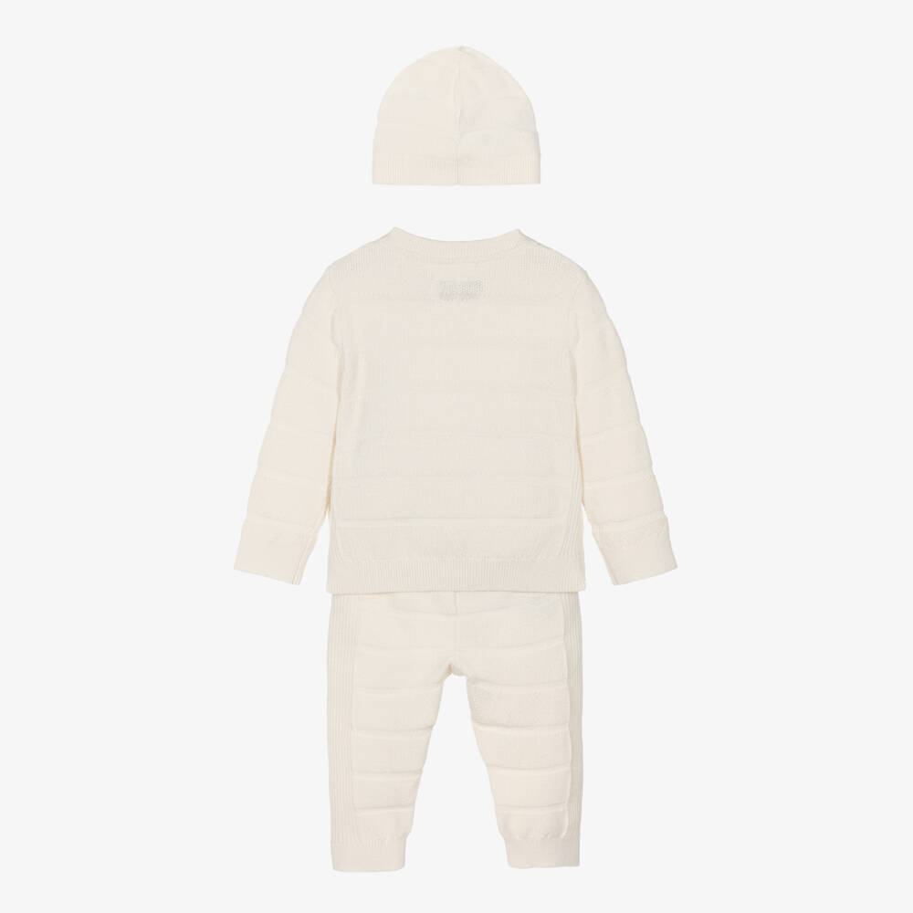 Calvin Klein-Baby Boys Ivory Knit Set | Childrensalon Outlet