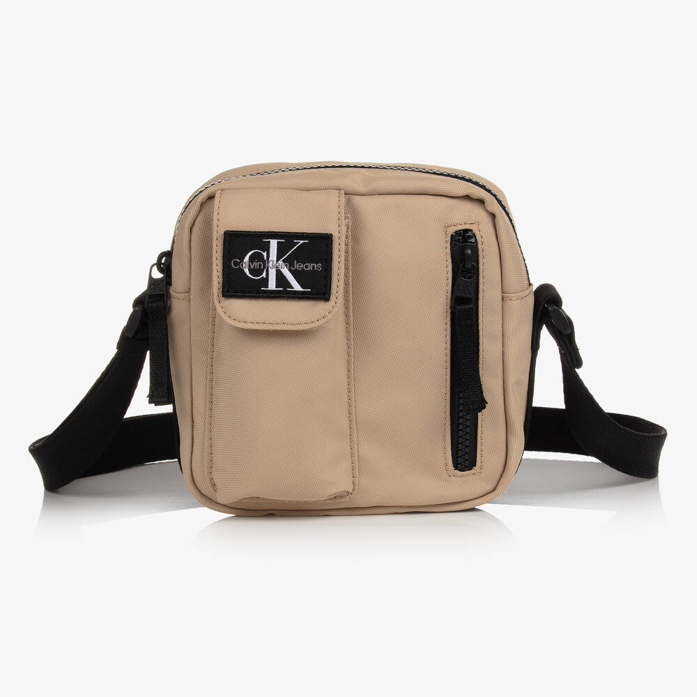 Calvin Klein - Sac à bandoulière beige 15 cm | Childrensalon