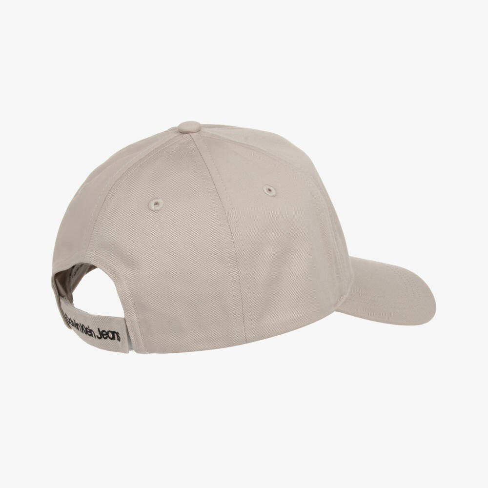 Calvin Klein-قبعة أطفال بيج من القطن العضوي | Childrensalon Outlet