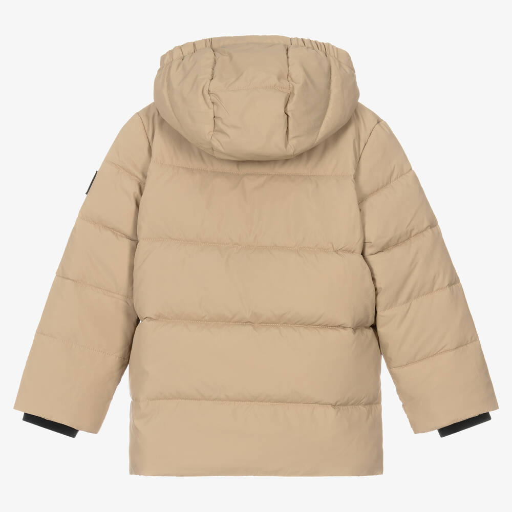 Calvin klein beige coat discount