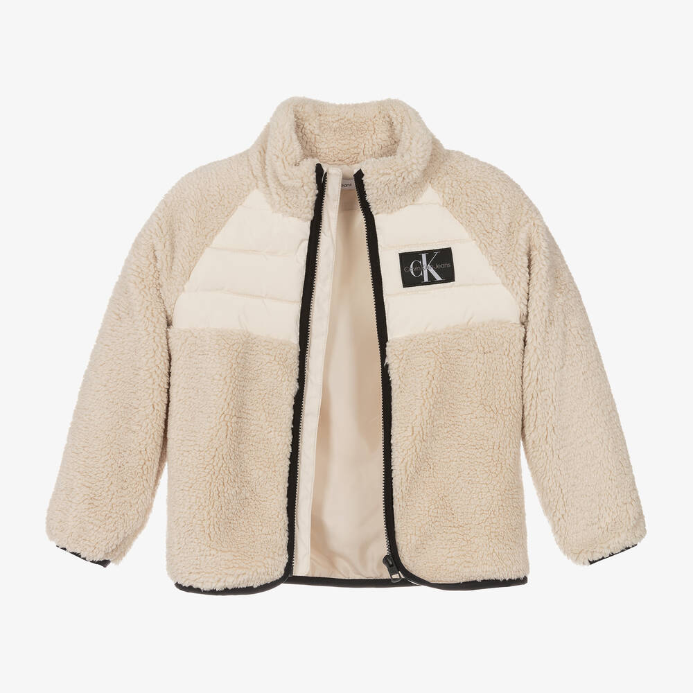 Fleece jacket calvin klein clearance