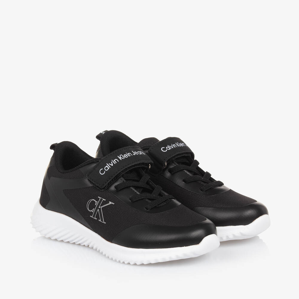 Calvin Klein-Black Canvas Trainers | Childrensalon Outlet