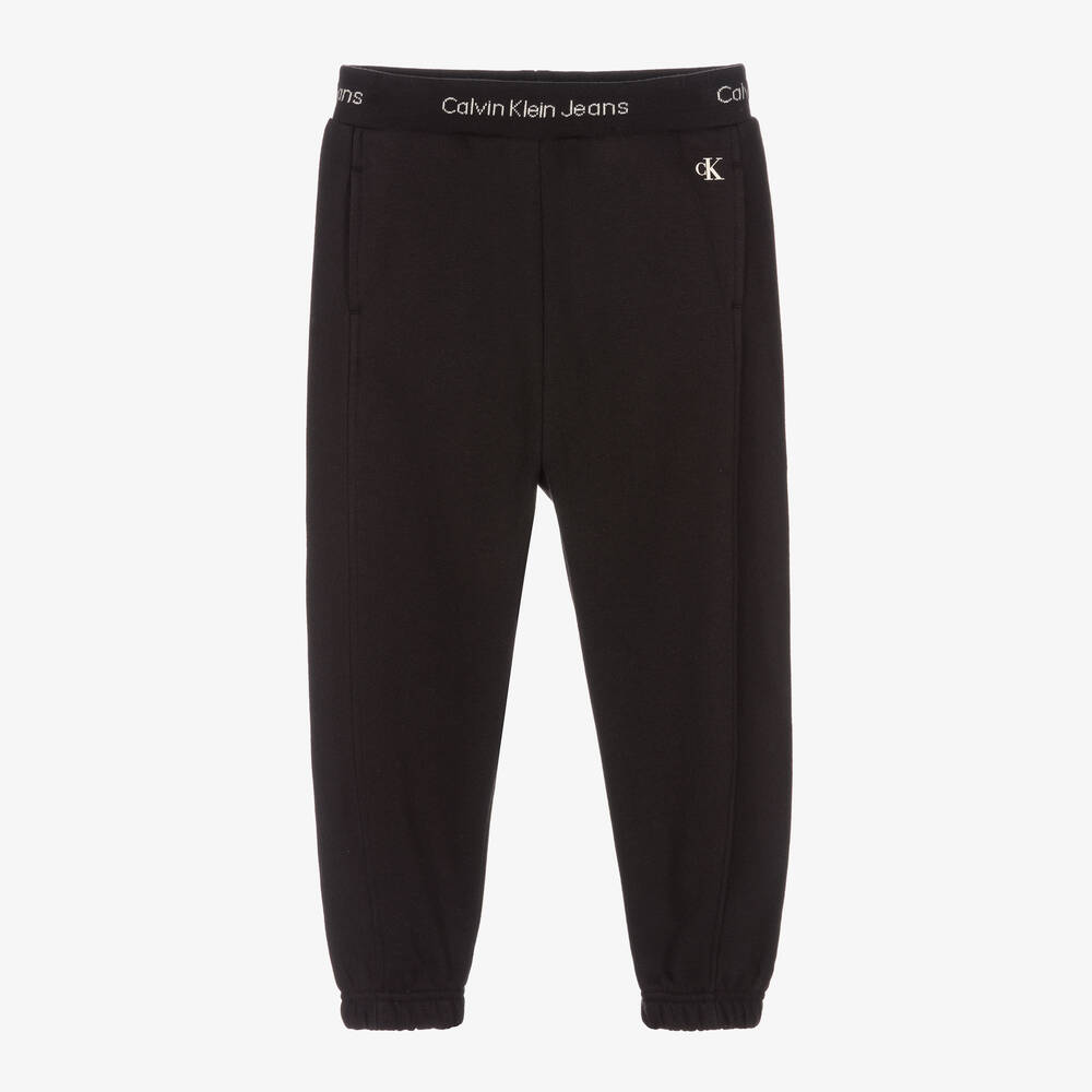 Calvin Klein - Jogging noir en coton | Childrensalon