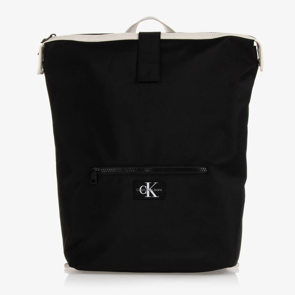 Calvin Klein Jeans - Black Logo Backpack (40cm) | Childrensalon