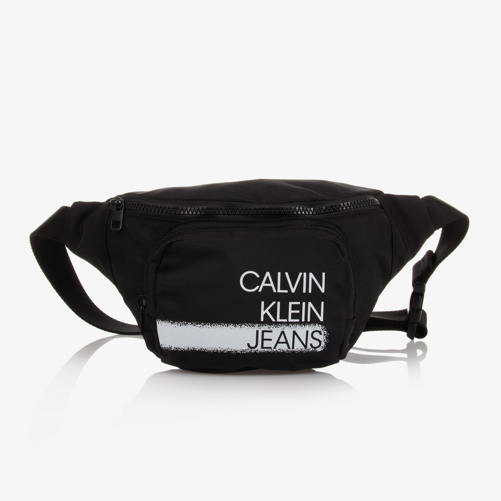 Calvin Klein Jeans - Black Logo Belt Bag (22cm) | Childrensalon