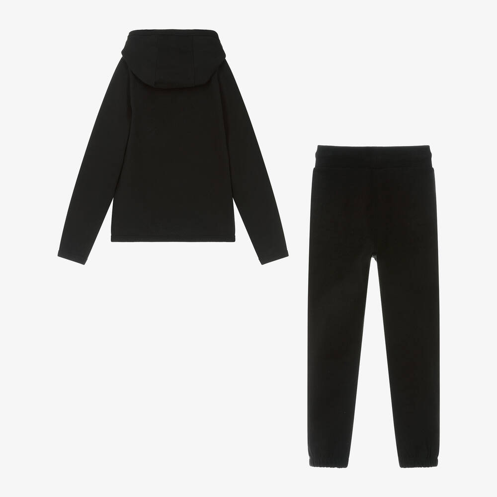 Calvin Klein Black Organic Cotton Tracksuit Childrensalon Outlet
