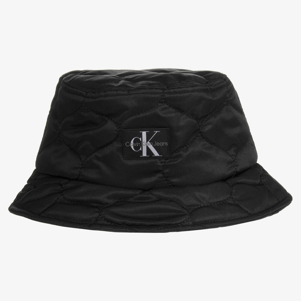 Calvin Klein Jeans - Black Quilted Bucket Hat | Childrensalon