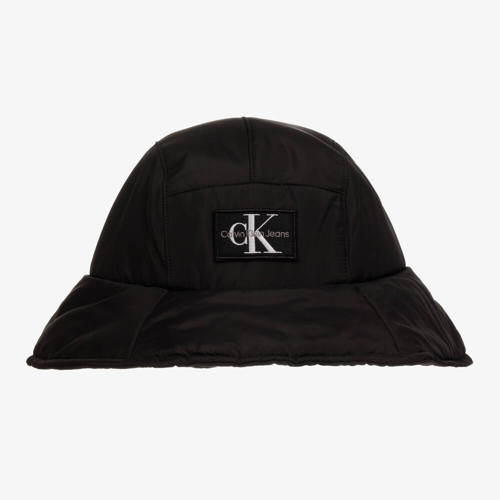 Calvin Klein Jeans - Black Quilted Bucket Hat | Childrensalon