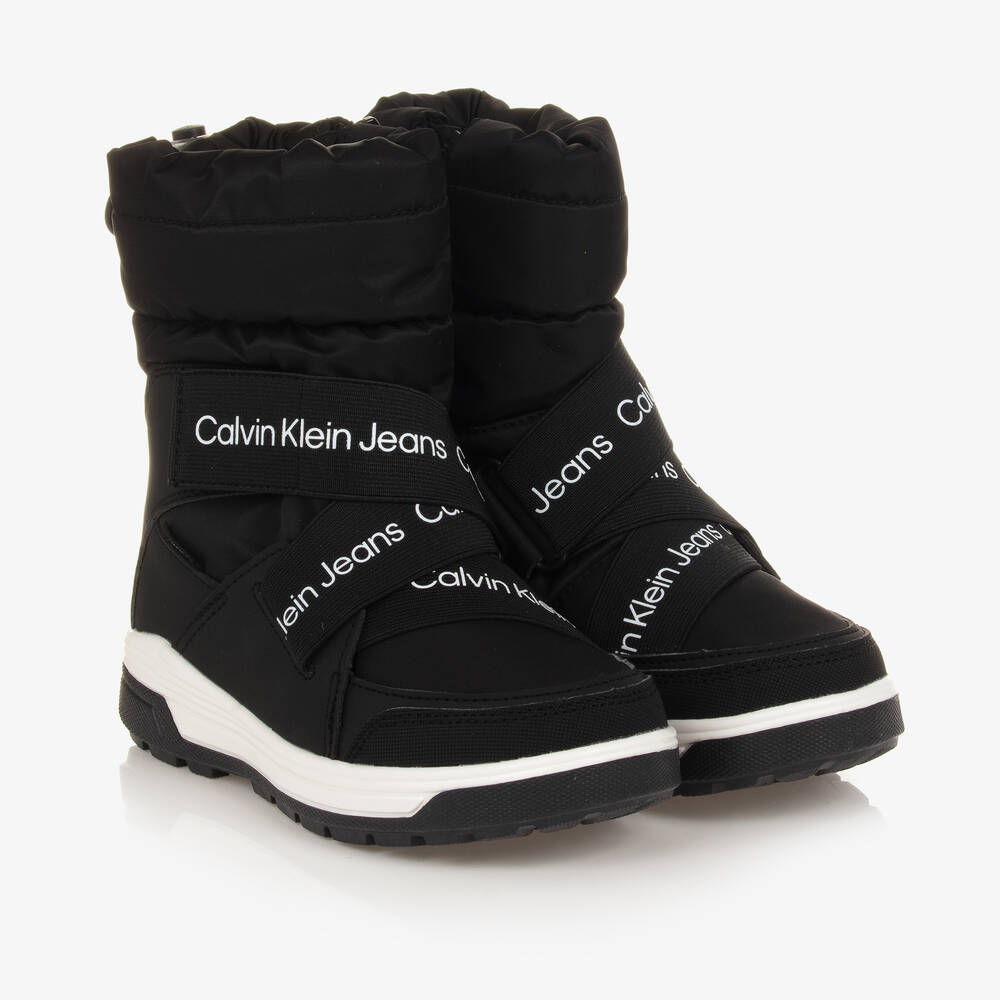 Calvin Klein - Черные непромокаемые ботинки | Childrensalon