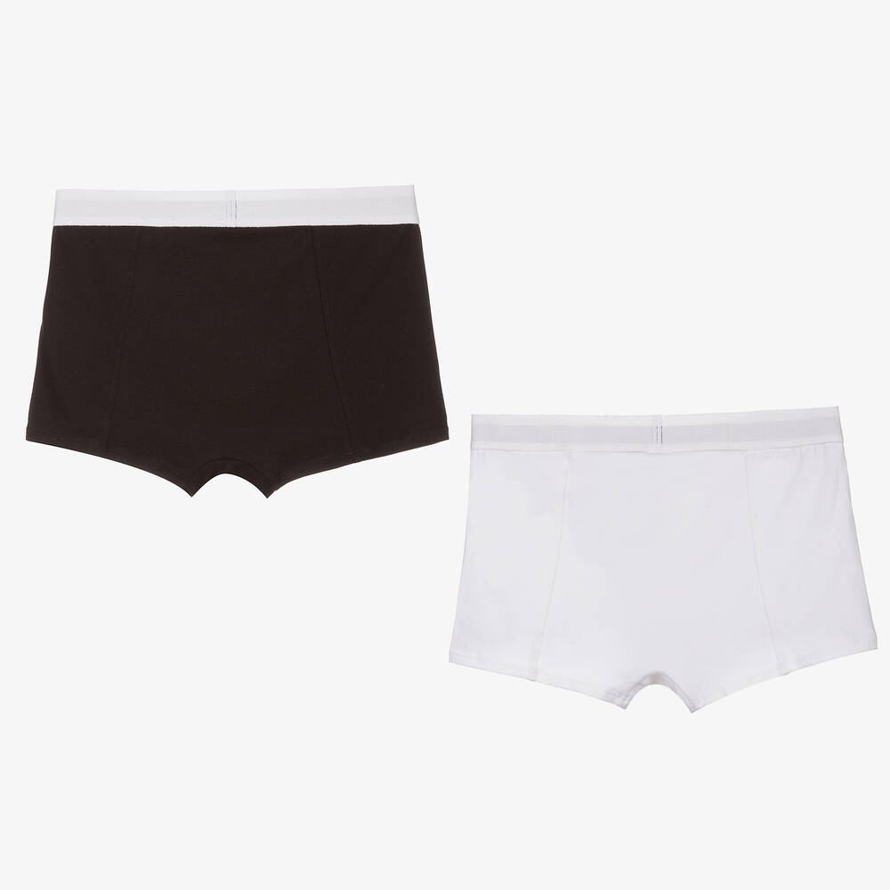 Calvin Klein Black White Boxers 2 Pack Childrensalon Outlet