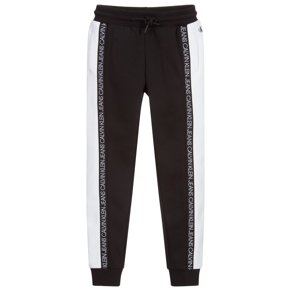 Calvin Klein Jeans - Jogging noir et blanc | Childrensalon