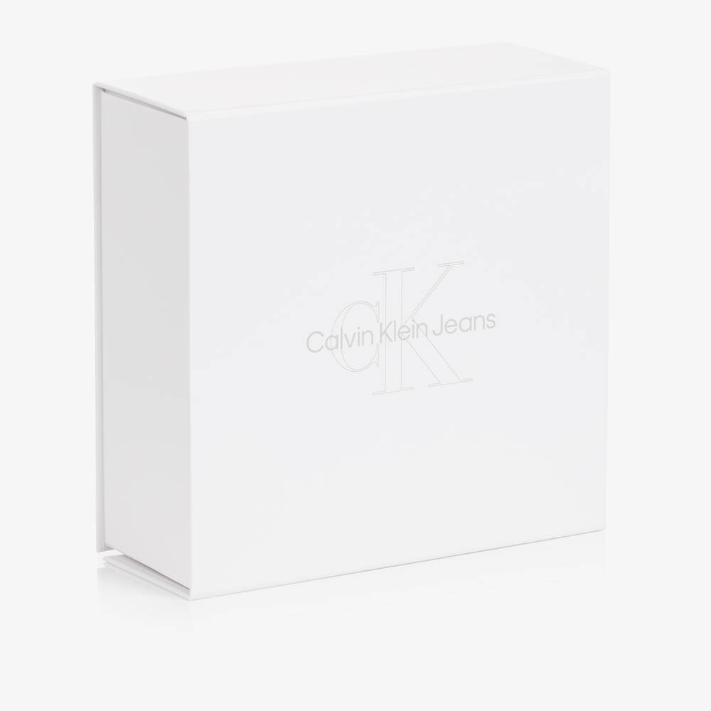 Calvin Klein-Blue Cotton Towelling Baby Shorts Gift Set | Childrensalon Outlet