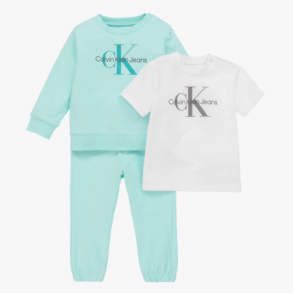 Baby blue calvin klein set on sale