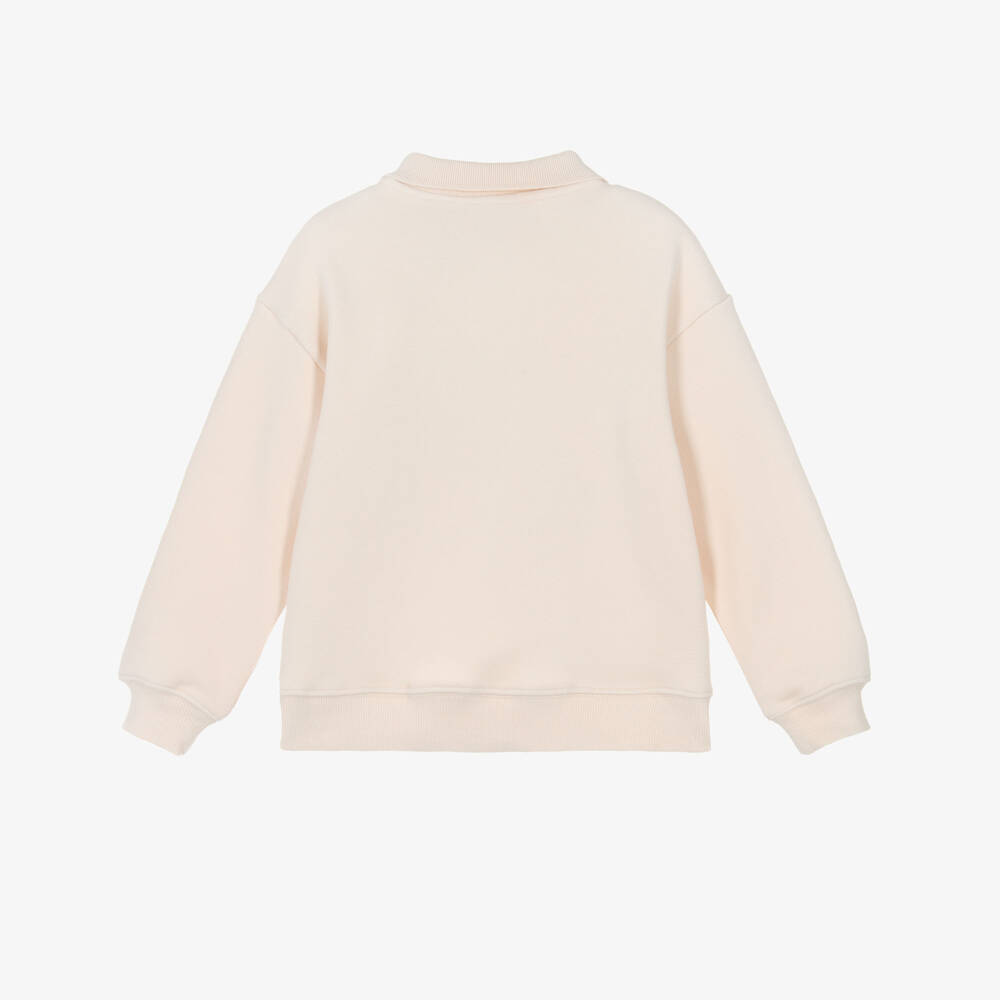 Calvin Klein-Boys Beige Cotton Piqué Polo Shirt | Childrensalon Outlet