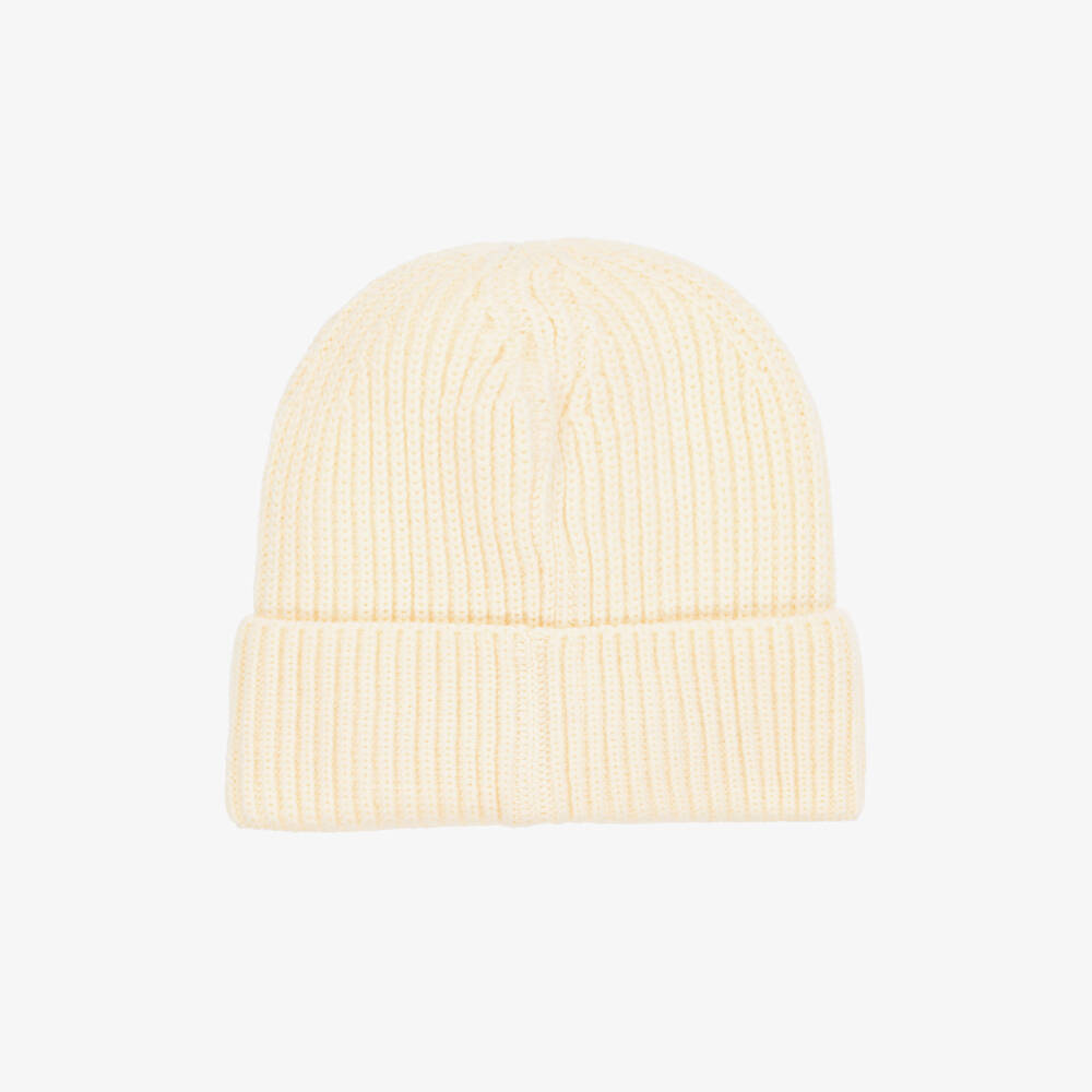 Calvin Klein-Boys Beige Knit Ribbed Hat | Childrensalon Outlet