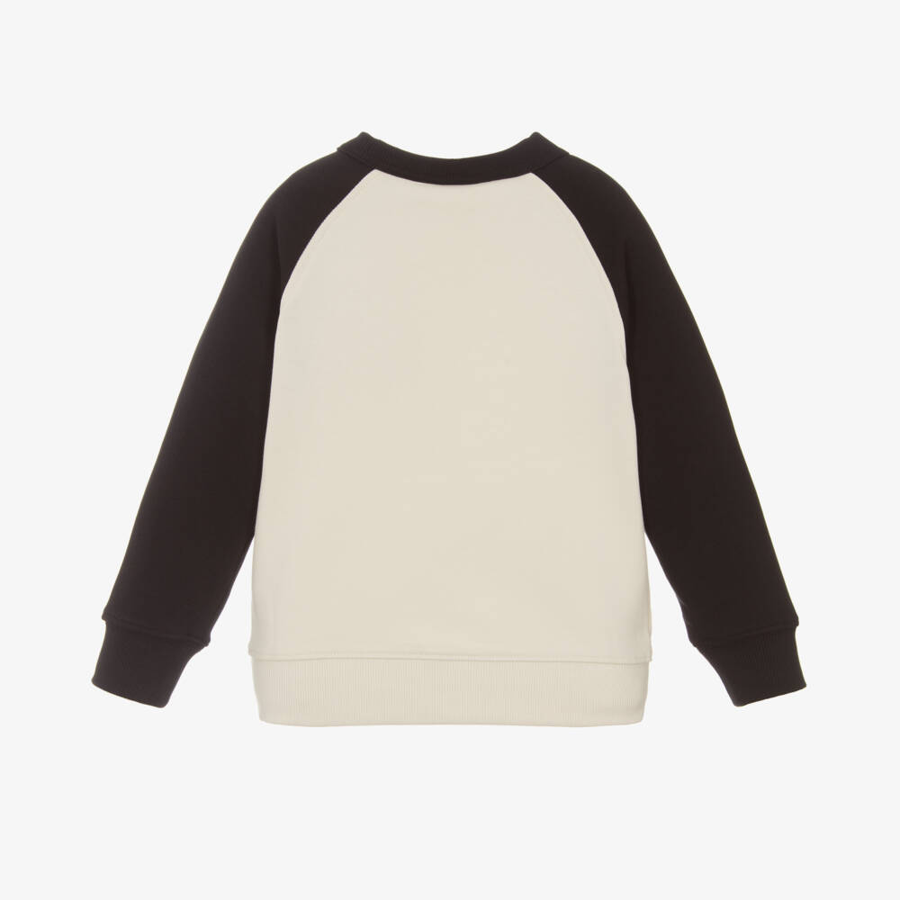 Calvin Klein-Boys Beige & Noir Knit Top | Childrensalon Outlet