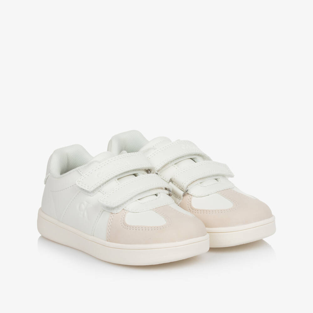 Calvin Klein-Boys Beige Velcro Fastening Sneakers | Childrensalon Outlet