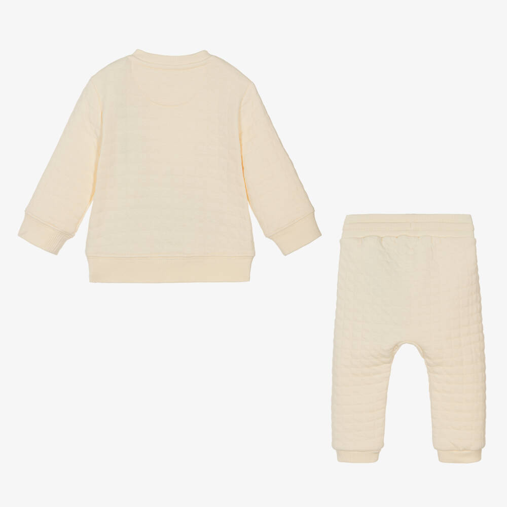 Calvin Klein-Boys Beige Waffle Knit Set | Childrensalon Outlet