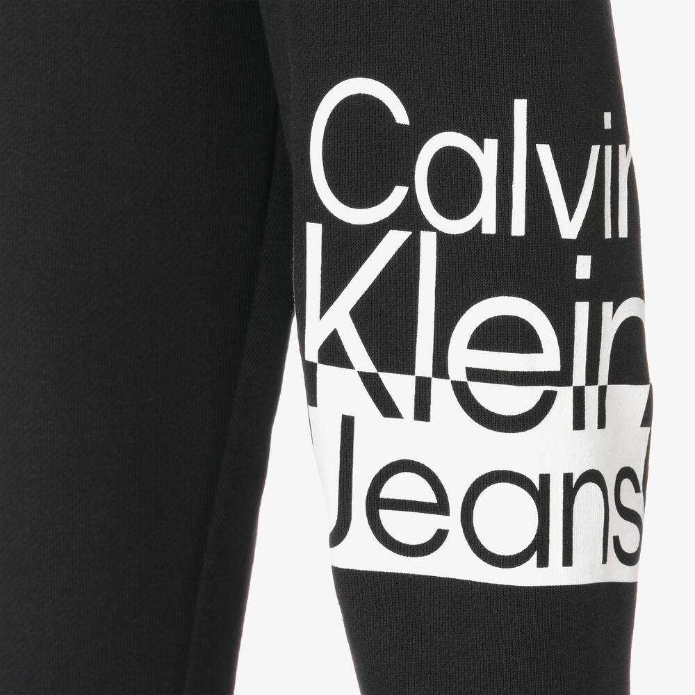 Calvin Klein Джинсы-Черные хлопковые джоггеры | Childrensalon Outlet