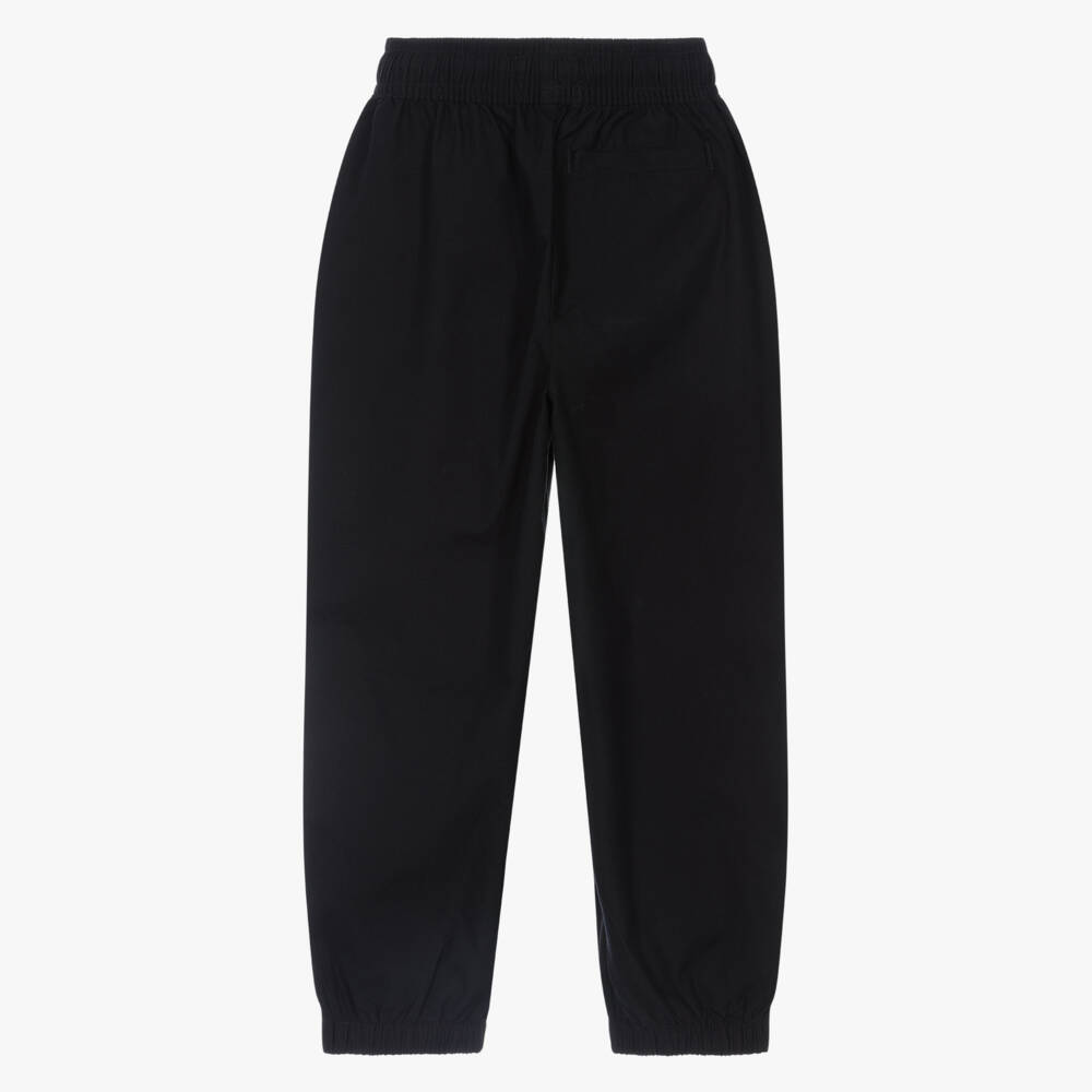 Calvin Klein-Boys Black Cotton Parachute Trousers | Childrensalon Outlet