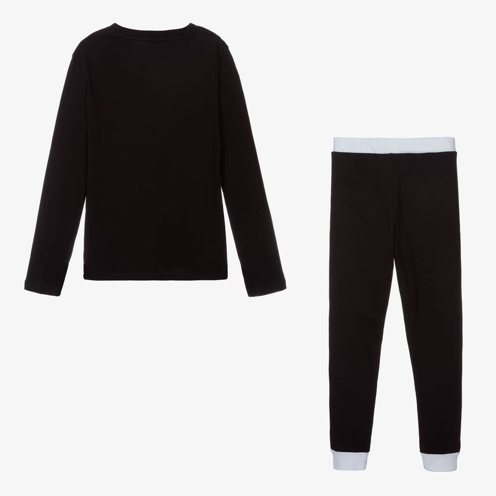 Calvin Klein Boys Black Cotton Pyjamas Childrensalon Outlet