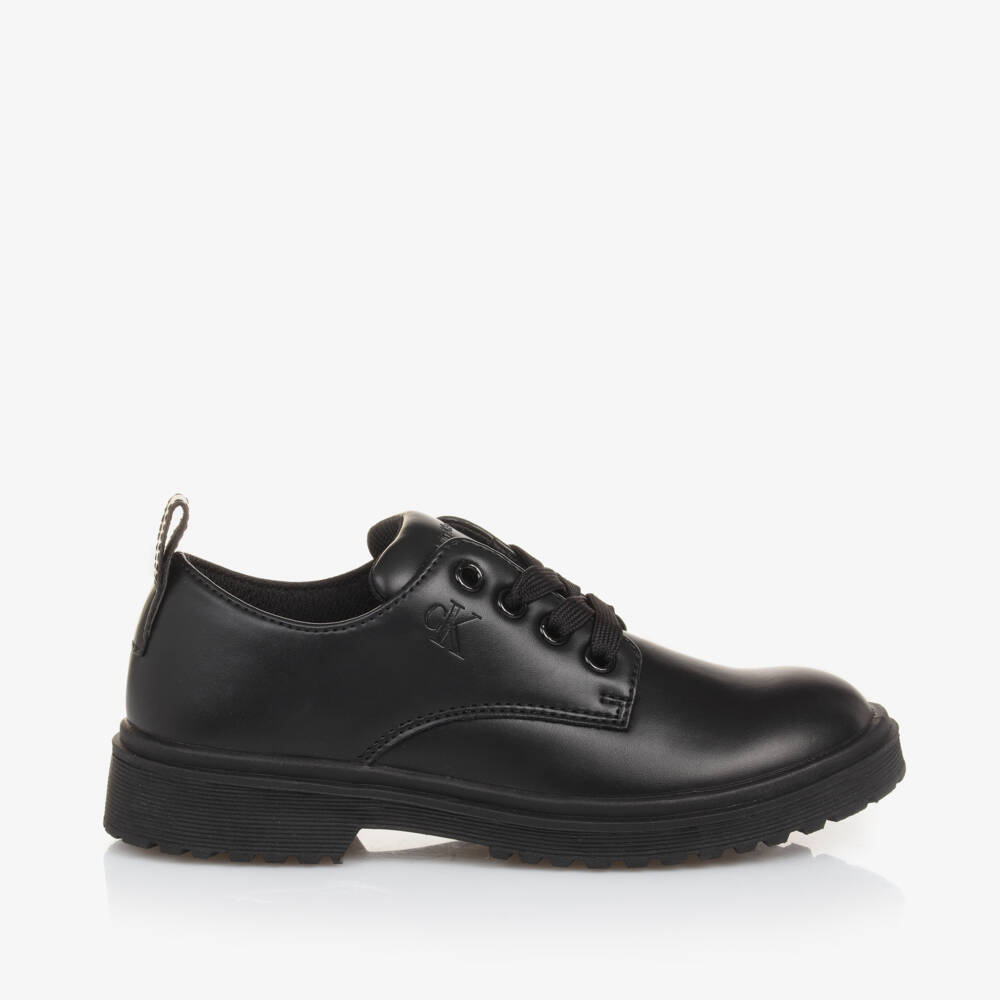 كالفين كلاين-حذاء  جلد صناعي لون أسود | Childrensalon Outlet