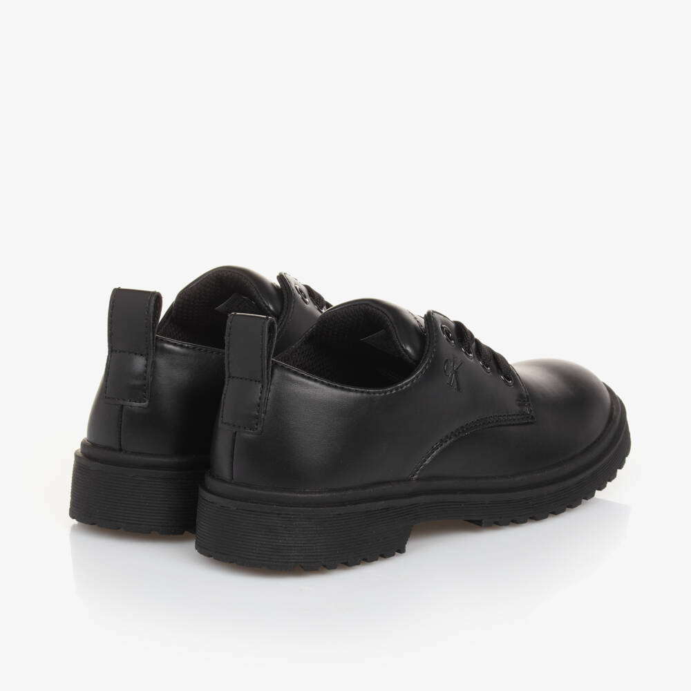 كالفين كلاين-حذاء  جلد صناعي لون أسود | Childrensalon Outlet