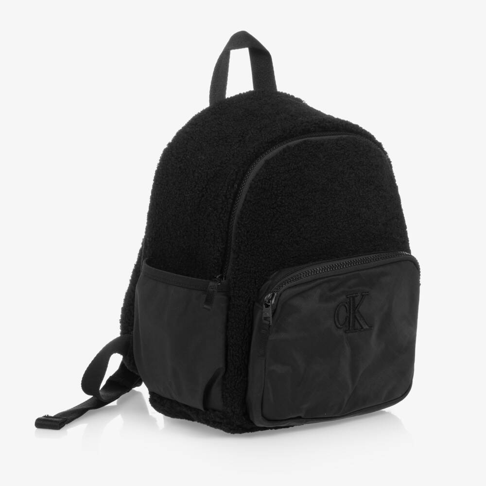Calvin Klein-Boys Black Fleece Backpack | Childrensalon Outlet