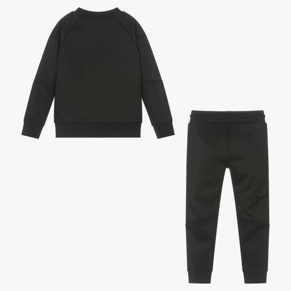 Calvin Klein-Boys Black & Green Tracksuit | Childrensalon Outlet