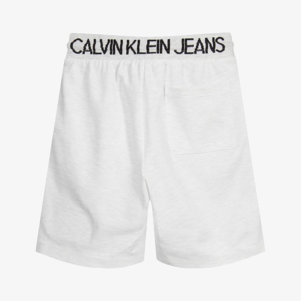 Calvin Klein Jeans-شورت لون أسود ورمادي للأولاد | Childrensalon Outlet