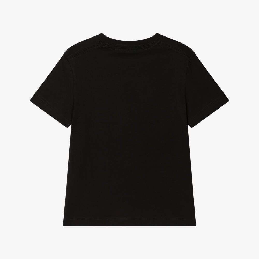 Calvin Klein-Boys Black Organic Cotton T-Shirt | Childrensalon Outlet