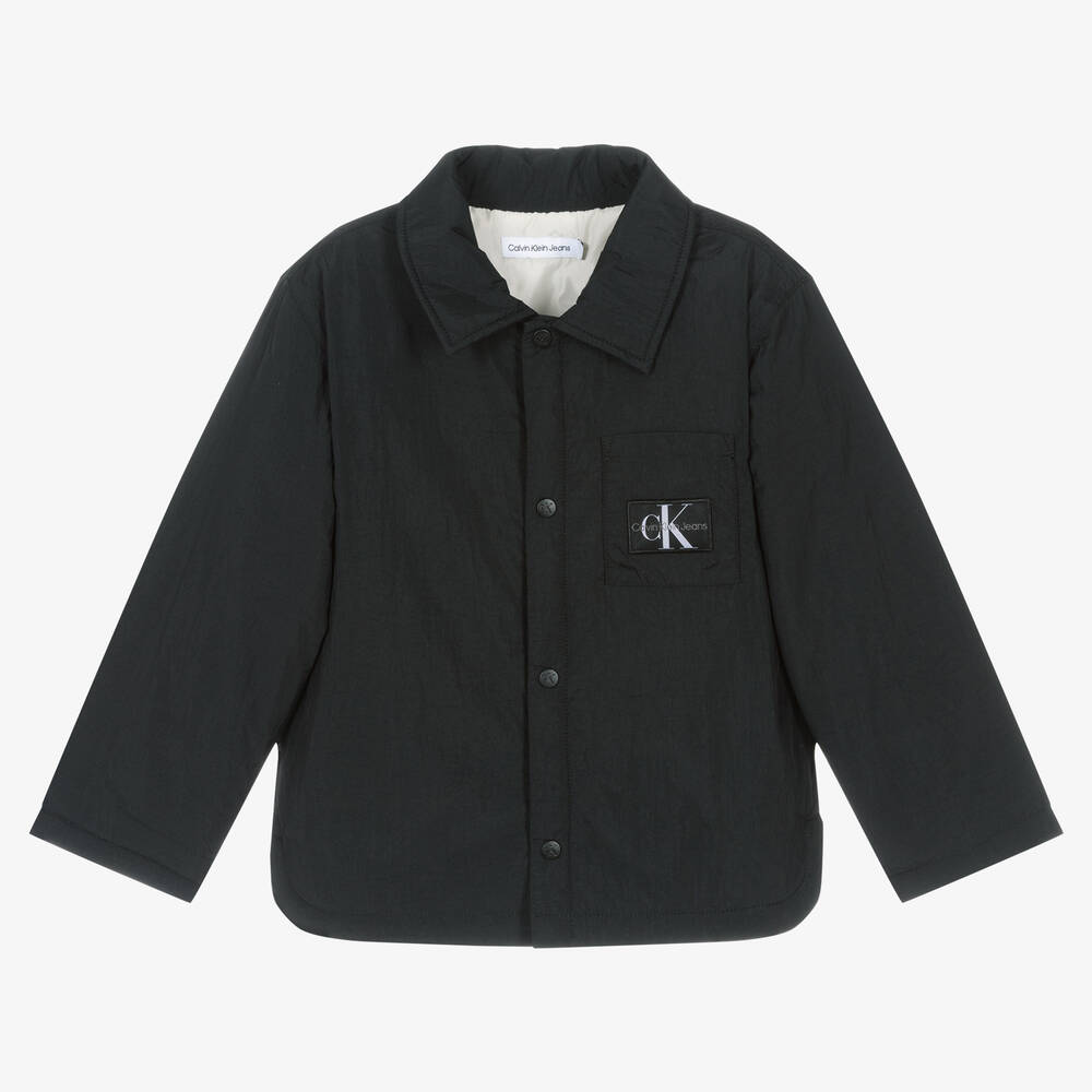 Calvin Klein - Boys Black Padded Jacket | Childrensalon